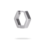Fynch-Hatton Creole in Hexagon-Form und der Farbe silber; Produktbild