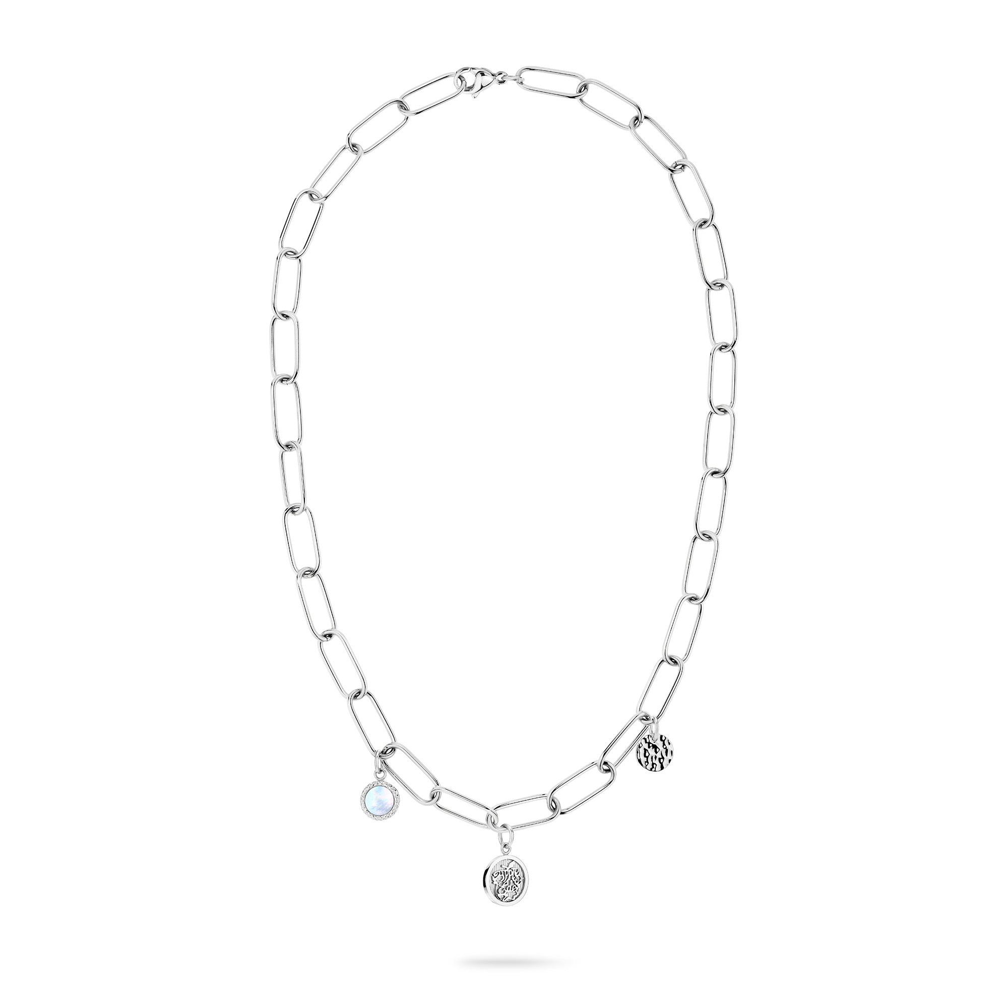 Die Apple of Eden Halskette - Chunky Chain with Plates von Apple of Eden besticht durch ihre kühnen Glieder und die stilvollen Plattenakzente für einen modernen Touch.