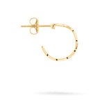 Apple of Eden Creole - The Chic Wave goldfarbene, offene Ohrringe mit Ohrstecker von Apple of Eden, abgebildet auf weißem Hintergrund.