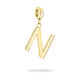 Liebeskind Berlin Charm in N-Form in der Farbe gold Produktbild