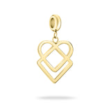 Liebeskind Berlin Charm in verspielter Herzform in der Farbe gold Produktbild