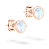 Tamaris Ohrstecker - Perlmutt: Ohrstecker aus Roségold von Tamaris mit runden, schillernden Perlmutt-Einlagen auf weißem Hintergrund mit sanften Schatten - der perfekte Ohrschmuck für jedes Outfit.