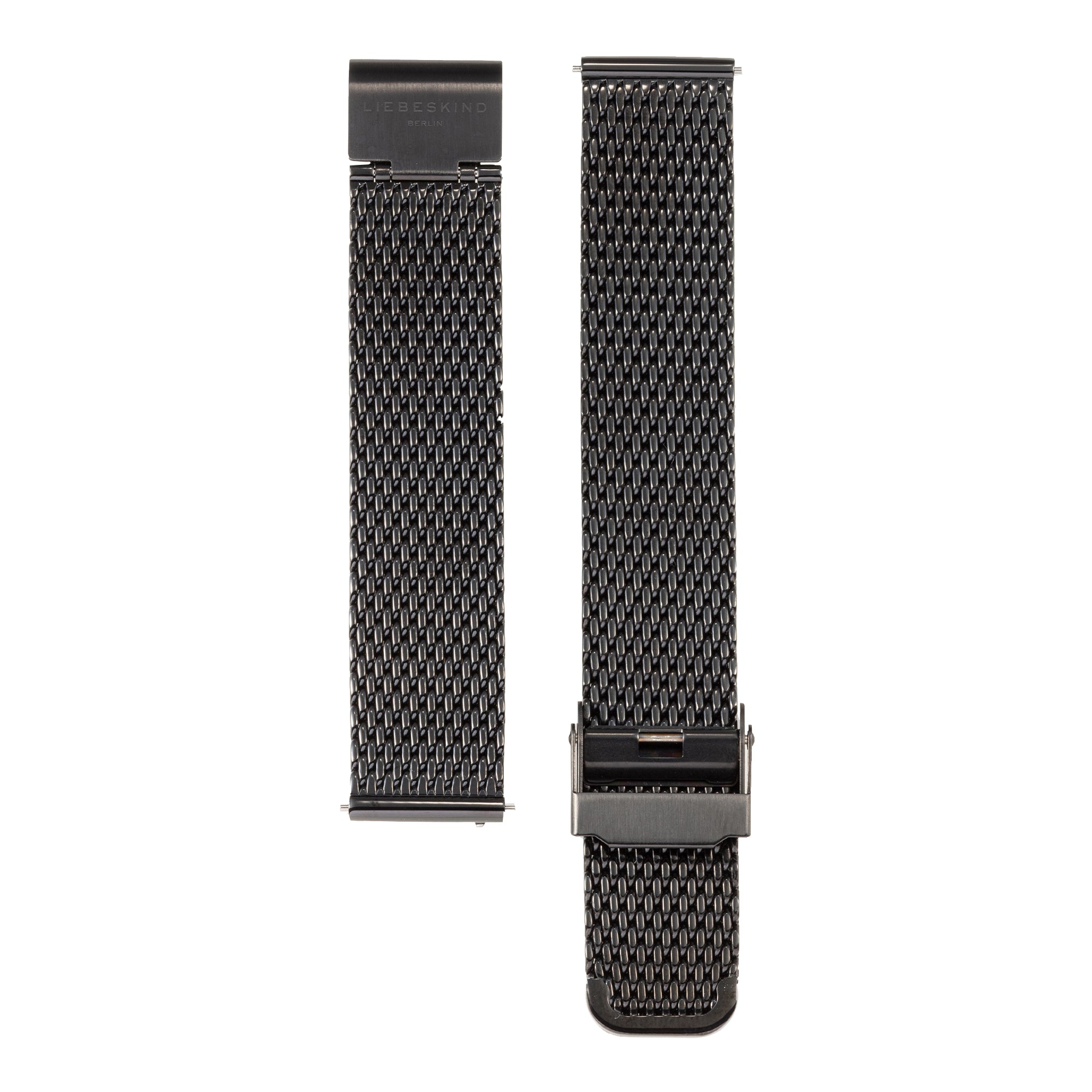 Liebeskind Berlin Uhrenband; schwarzes Meshband Produktbild