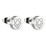 Liebeskind Berlin Ohrstecker mit keeploving-Logo-Gravur in der Farbe silber; Produktbild