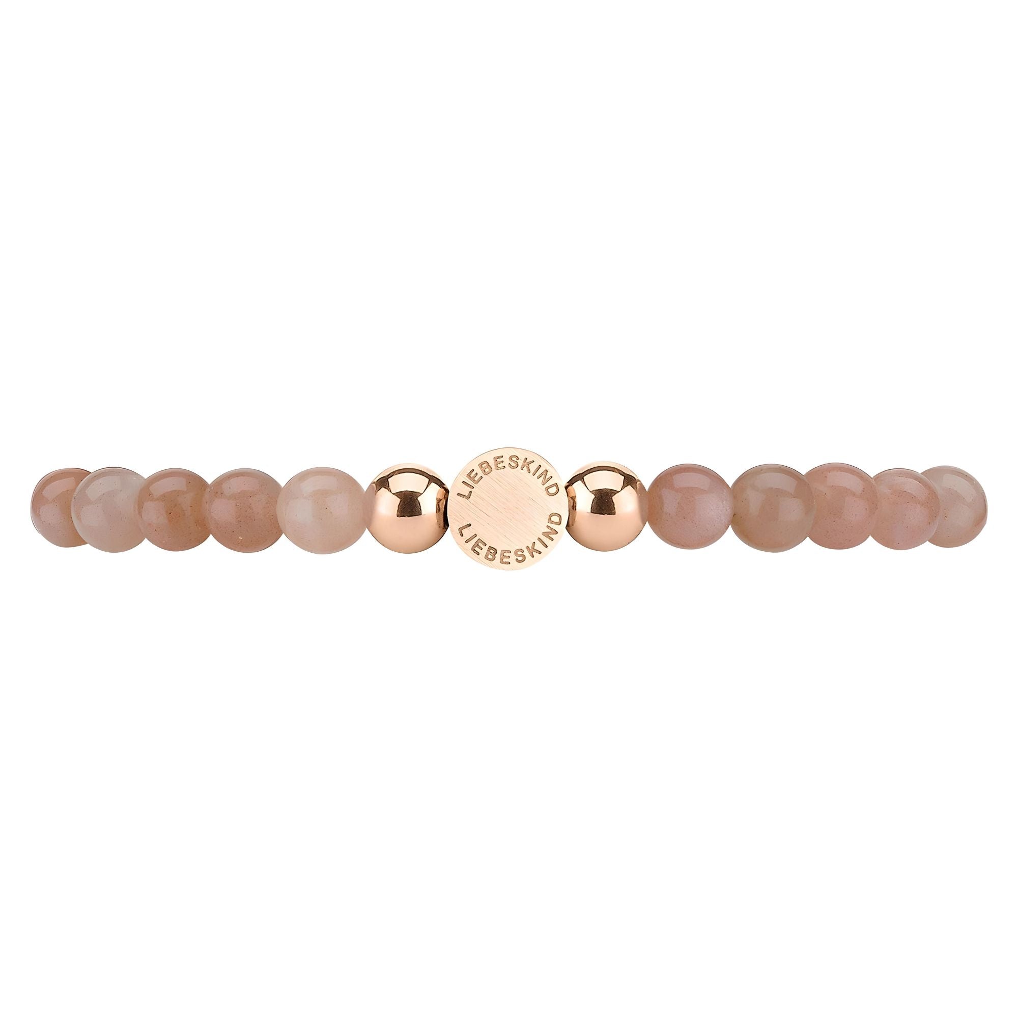 Liebeskind Berlin Armband Beads; Pink Opal in der Farbe roségold Steingröße 6mm Produktbild Frontansicht
