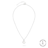 Liebeskind Berlin Halskette - Charms Basiskette; feine Kette mit rundem Logoanhänger in der Farbe silber Produktbild
