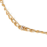PDPaola Armband bestehend aus einer goldenen Gliederkette und einem goldenen, steinbesetzten S als Anhänger; Zusatzbild