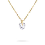 Tamaris Halskette - Be My Valentine; in der Farbe gold mit feiner Kette und herzförmig geschliffenen Zirkonia Produktbild