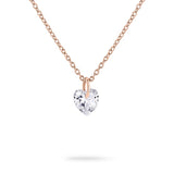 Tamaris Halskette - Be My Valentine; in der Farbe roségold mit feiner Kette und herzförmig geschliffenen Zirkonia Produktbild