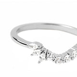 PDPaola Ring in der Farbe silber mit verschieden großen Zirkonias und einem Zirkoniadetail; Größe 50, Zusatzbild