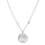 Die Amen Halskette - Lebensbaum von Amen ist aus 925er Sterlingsilber gefertigt und besitzt einen Baum-des-Lebens-Anhänger, einen Herz-Charm sowie die Gravur "Life" - ein besonderes Schmuckstück für jeden Anlass.