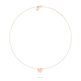 Die Echtzeit Halskette - Puffy Heart von Echtzeit verfügt über eine zarte Goldkette mit einem kleinen Herzanhänger, was sie zu einem eleganten, zeitlosen Accessoire für jeden Anlass macht.