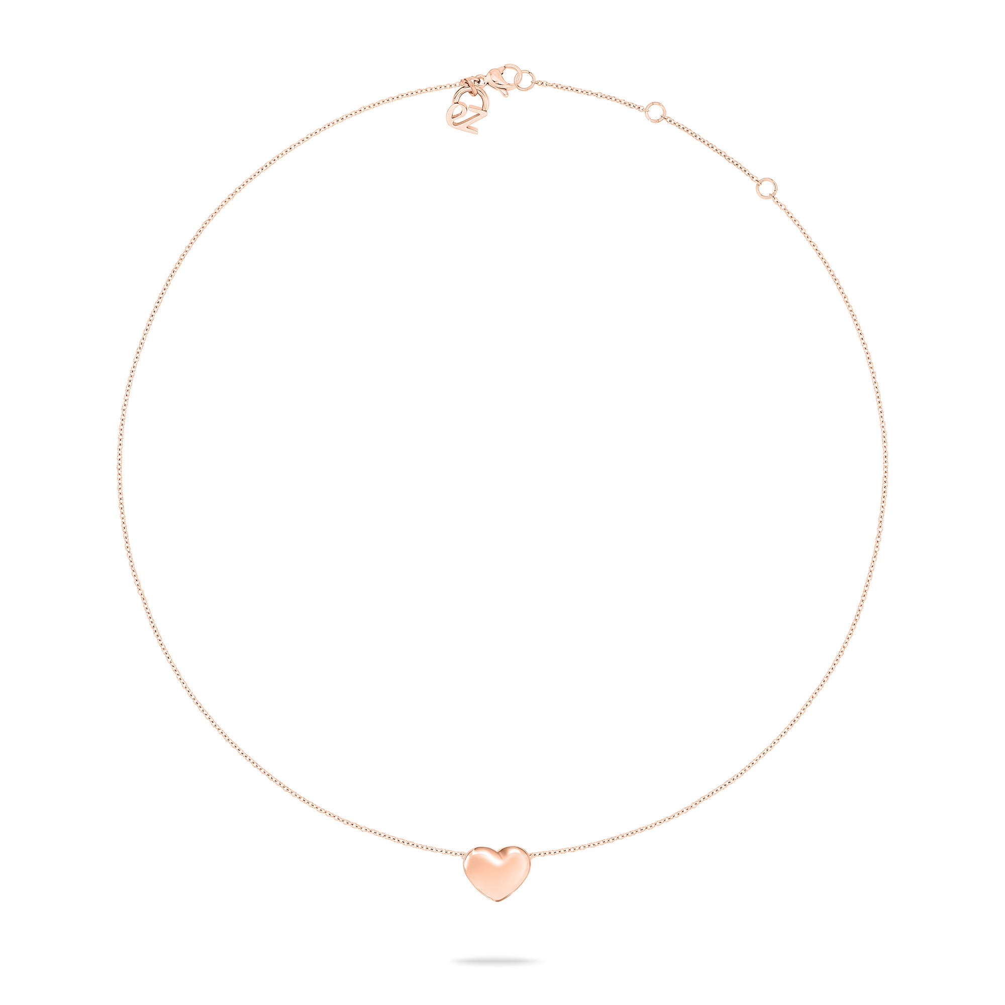 Die Echtzeit Halskette - Puffy Heart von Echtzeit verfügt über eine zarte Goldkette mit einem kleinen Herzanhänger, was sie zu einem eleganten, zeitlosen Accessoire für jeden Anlass macht.