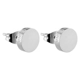 Die LIEBESKIND BERLIN Ohrstecker - The Iconic Geometric von Liebeskind Berlin sind runde Edelstahl-Ohrstecker mit eingraviertem Rand-Text - das perfekte Accessoire für minimalistisches Design.