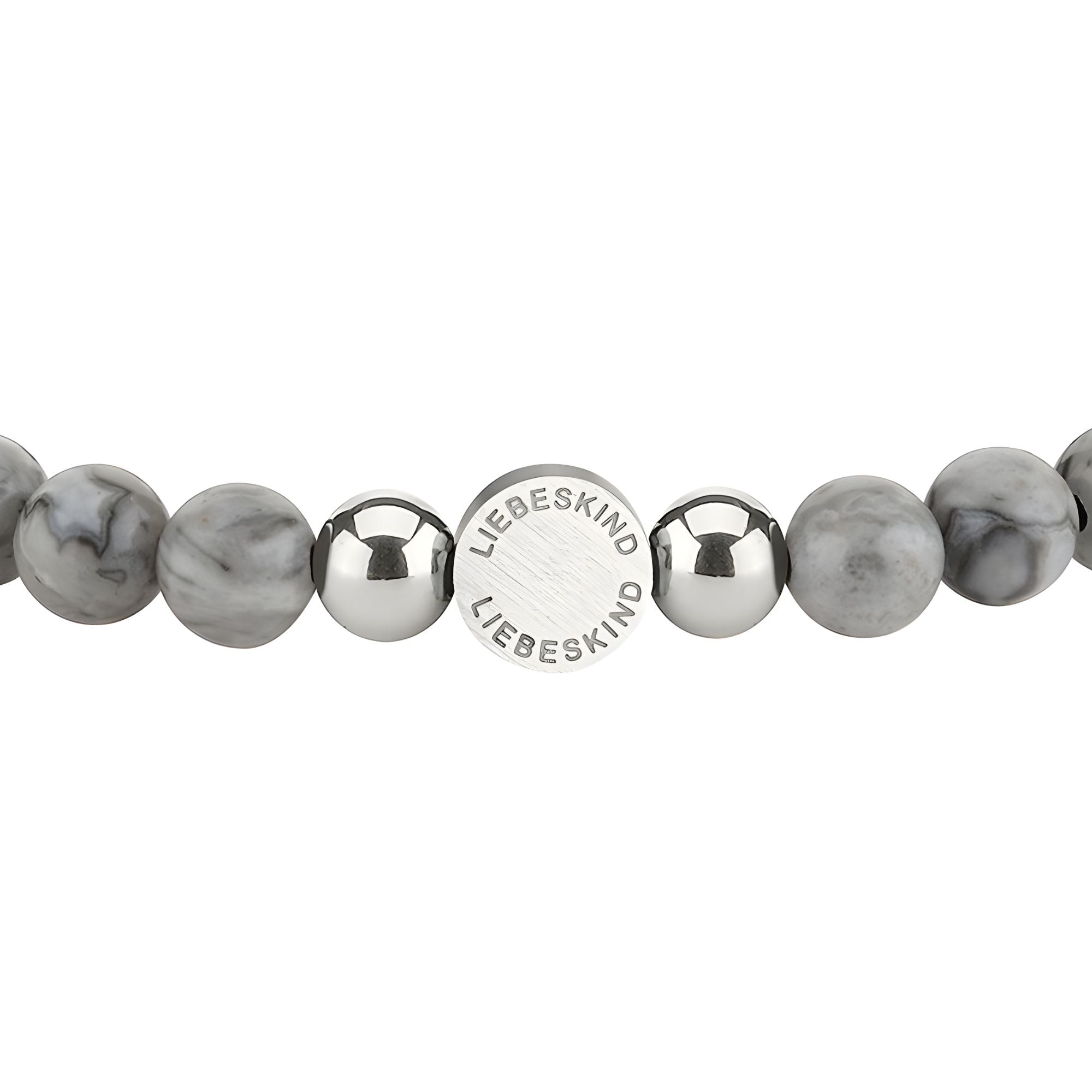 Grey Jasper – Blue Vein Beads Armband von LIEBESKIND BERLIN, Nahaufnahme