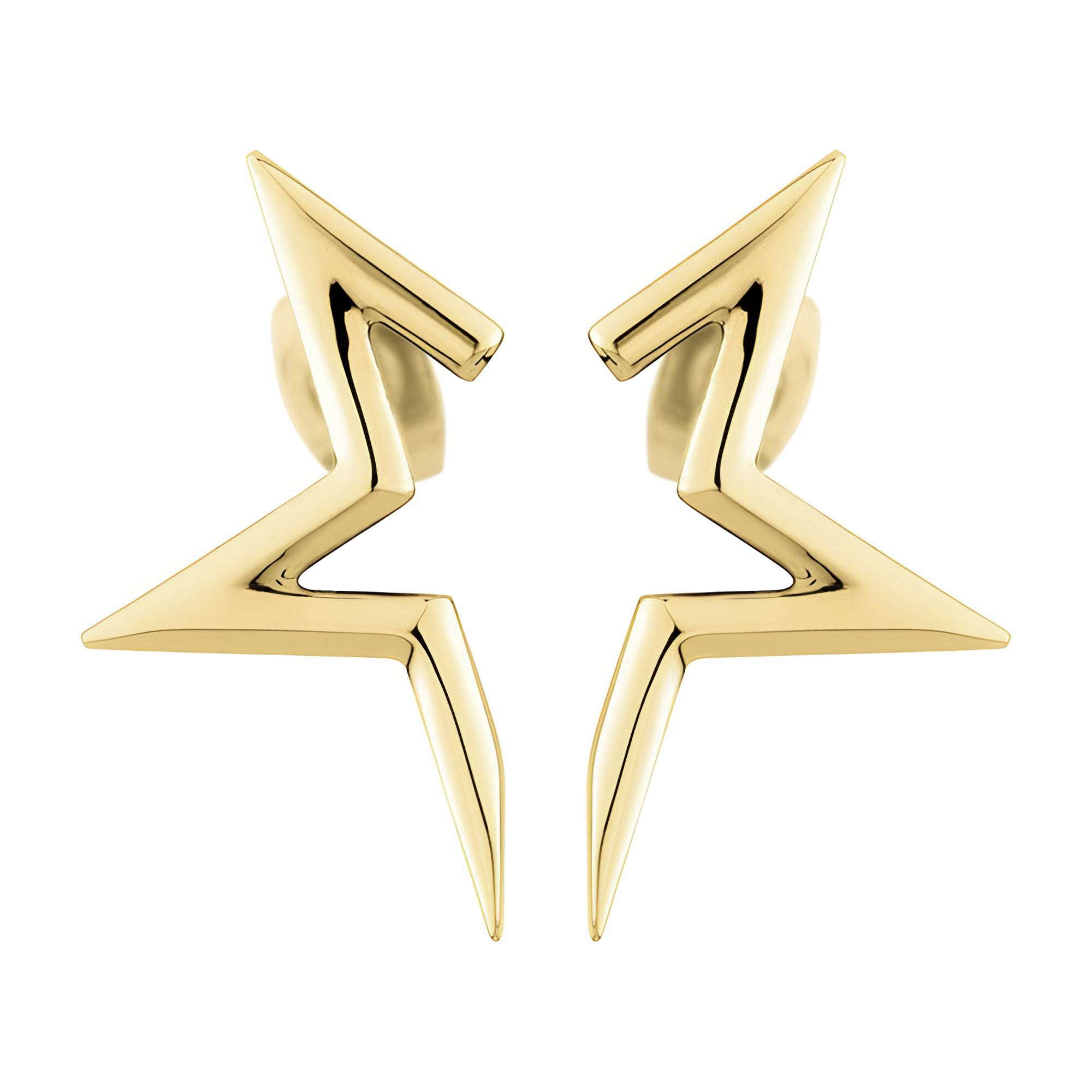 Liebeskind Berlin Ohrstecker in der Form eines halben Sterns, in der Farbe gold; Produktbild