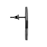 Liebeskind Berlin Ohrstecker in der Form eines halben Sterns, in der Farbe schwarz; Seitenansicht