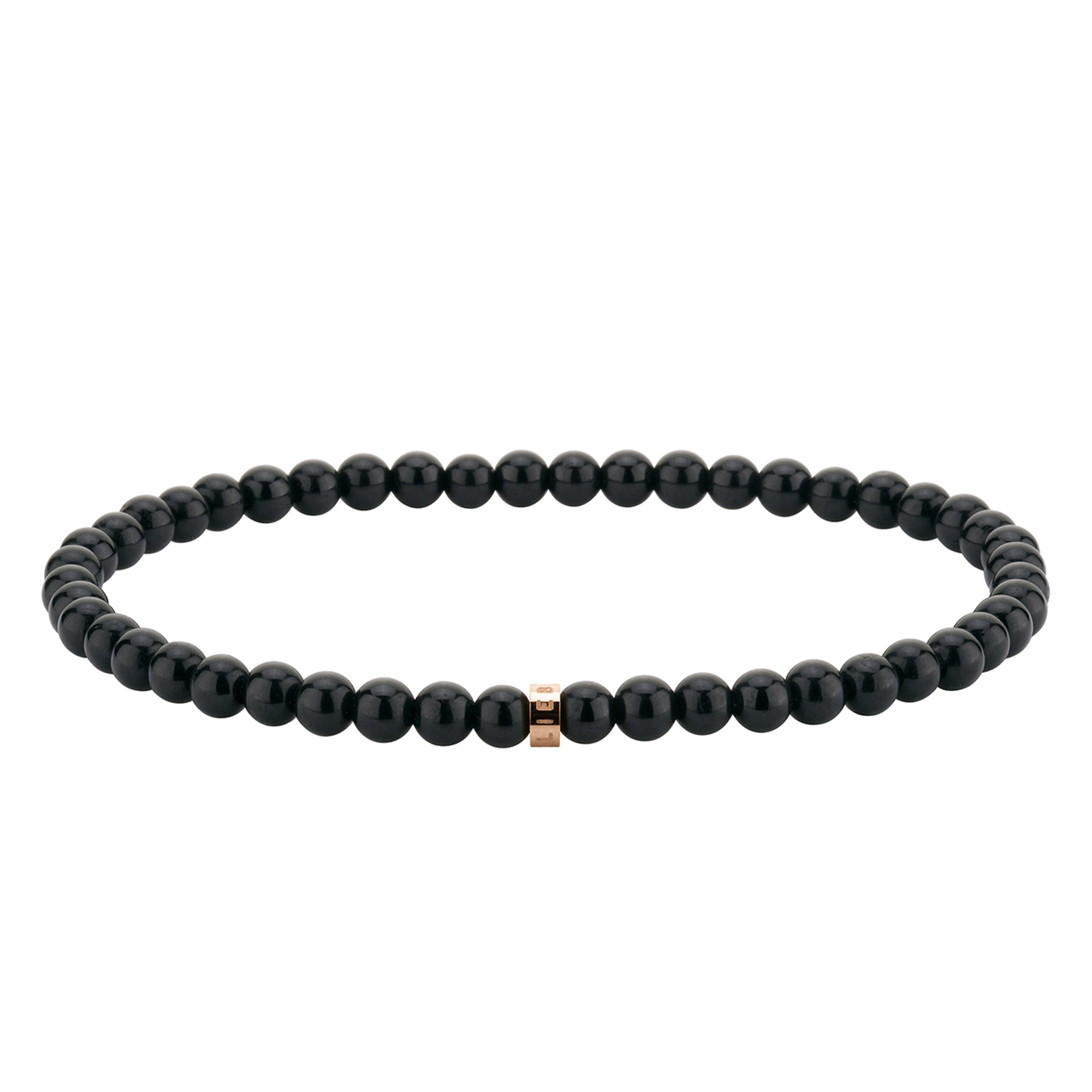 Liebeskind Berlin Armband Beads; schwarzer Turmalin in der Farbe roségold Steingröße 4mm Produktbild