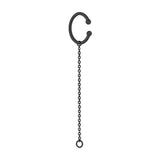 Liebeskind Berlin Ear Cuff mit einer Kette für einen beliebigen Stecker, in der Farbe schwarz; Zusatzbild