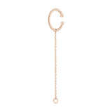 Liebeskind Berlin Ear Cuff mit einer Kette für einen beliebigen Stecker, in der Farbe roségold; Produktbild