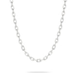 Die Double Tag Silberkette von Liebeskind Berlin hat ovale, flache Glieder und ist ein herausragendes Stück aus der LIEBESKIND BERLIN Halskette Kollektion - ein unverzichtbares Damen Schmuck Accessoire.
