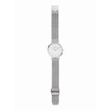 Liebeskind Berlin Armbanduhr mit silbernen Indizes, silbernem Gehäuse und silbernem Meshband; Zusatzbild