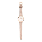 Liebeskind Berlin Armbanduhr mit roségoldenem Gehäuse und rosa Lederband; Produktbild