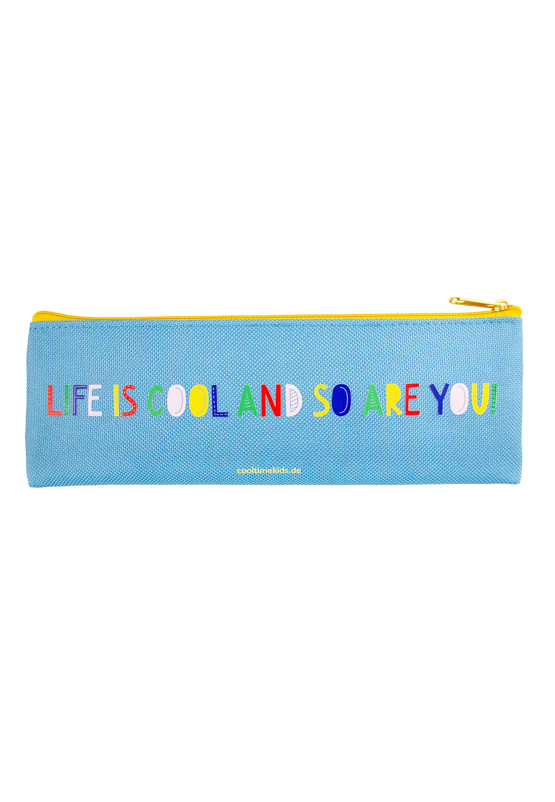 Cool Time Kids Mäppchen in der Farbe blau und gelb, mit buntem Schriftzug; Produktbild