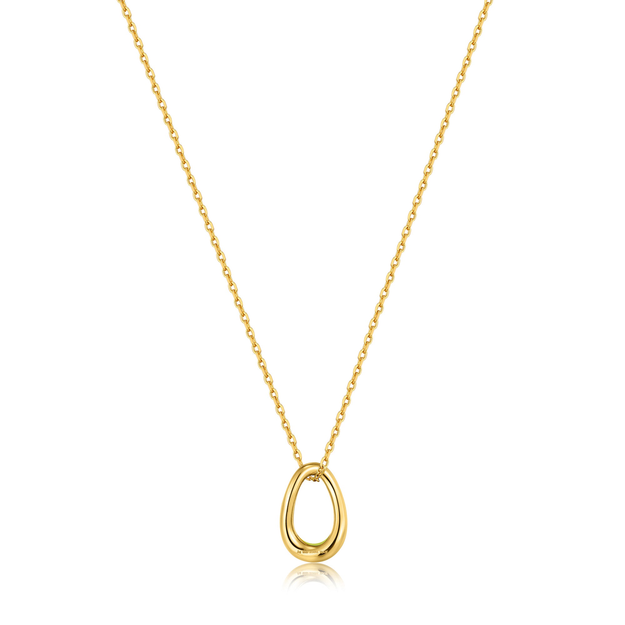 Ania Haie Halskette mit feiner goldenen Kette und goldenem Anhänger Produktbild