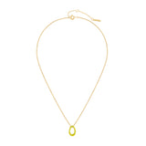 Ania Haie Halskette mit feiner goldenen Kette und gelbem Anhänger Zusatzbild