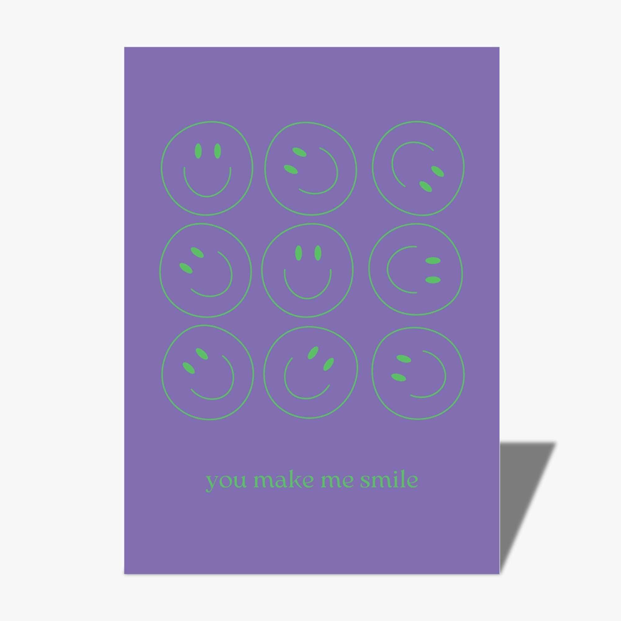 Postkarte – You Make Me Smile DIN A6 - Cool | Time