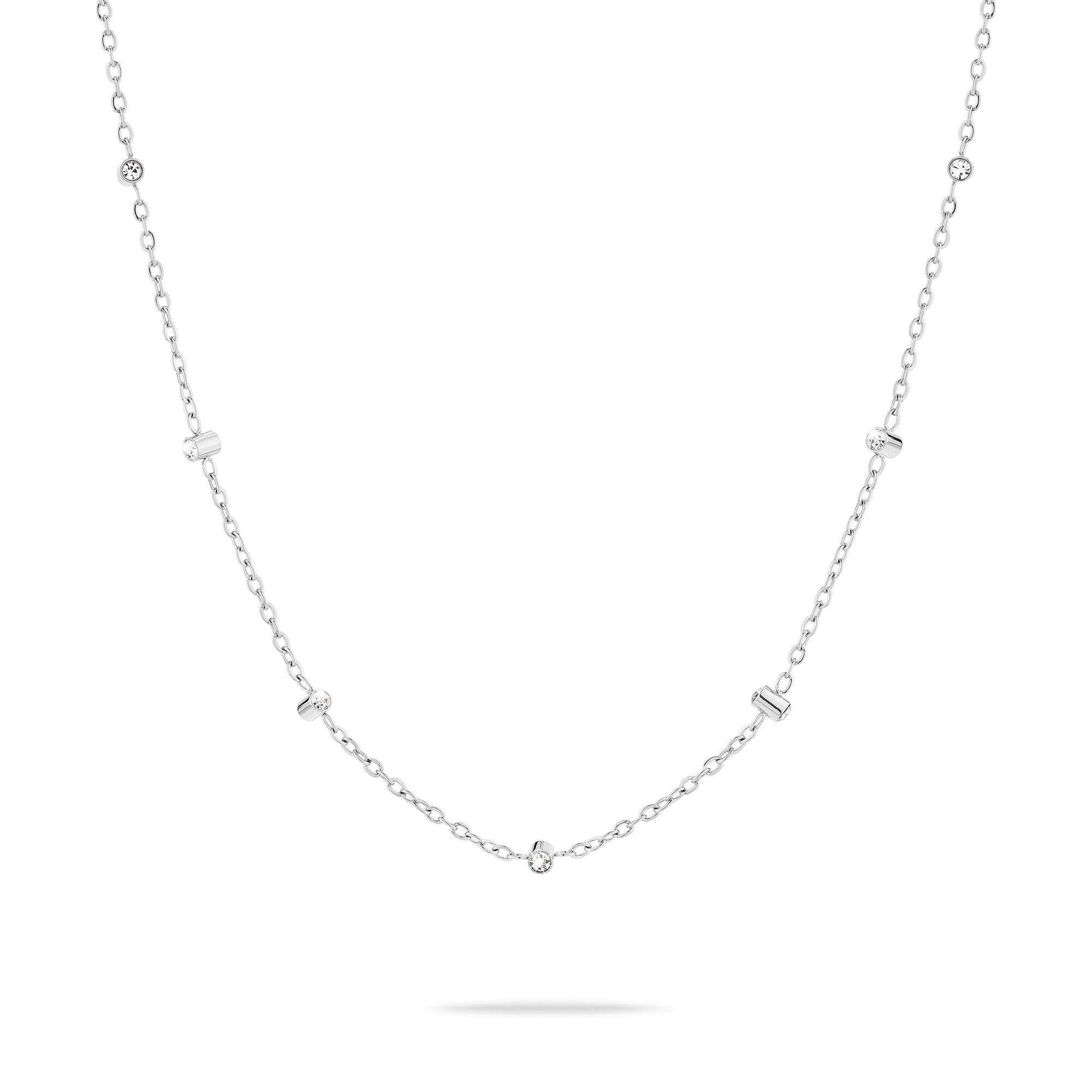 Die Tamaris Halskette - Tiny Tubes besticht durch zarte runde und stabförmige Akzente, die diese elegante Tamaris Halskette zu einem perfekten Accessoire für jeden Anlass machen.