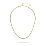 Die Tamaris Halskette - Modern Layering ist eine elegante goldene Schlangenkette mit verstellbarem Verschluss und Verlängerung - das perfekte Damen-Schmuckstück der Marke Tamaris.