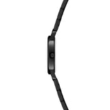 Seitenansicht der Tamaris Armbanduhr - The Small Classic von Tamaris, mit einem schlanken, runden Gehäuse an einem eleganten Edelstahlarmband.