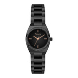 Die Tamaris Armbanduhr - The Cool One verfügt über ein schwarzes Metallarmband, ein schwarzes Zifferblatt, goldene Zeiger und Markierungen sowie das Tamaris Branding. Ihr minimalistisches Design macht diese Damenuhr aus Edelstahl zu einem eleganten Accessoire.
