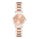Die Tamaris Armbanduhr - The Cool One ist eine silber- und roségoldfarbene Damenuhr mit rundem Zifferblatt und elegantem Edelstahlband, inspiriert von der Tamaris Mini-Uhr Kollektion.