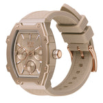 Die ICE Watch Armbanduhr - Boliday Timeless Taupe von ICE Watch verfügt über ein metallisches Finish, drei Ziffernblätter und ein strukturiertes Silikonarmband - eine stilvolle Damenuhr in elegantem Nude-Ton.