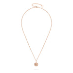 Fynch-Hatton Halskette bestehend aus einer feinen, roségoldenen Kette mit Münz-Anhänger mit Nordstern-Design; Zusatzbild