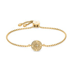 Fynch-Hatton Armband mit Münz-Anhänger mit Nordstern-Design in der Farbe gold; Produktbild