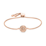 Fynch-Hatton Armband mit Münz-Anhänger mit Nordstern-Design in der Farbe roségold; Produktbild