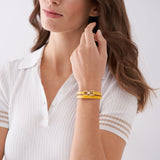 Fossil Armband – Heritage D-Link Gelb