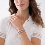Fossil Armband – Heritage D-Link Lavendel