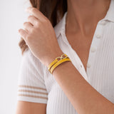 Fossil Armband – Heritage D-Link Gelb
