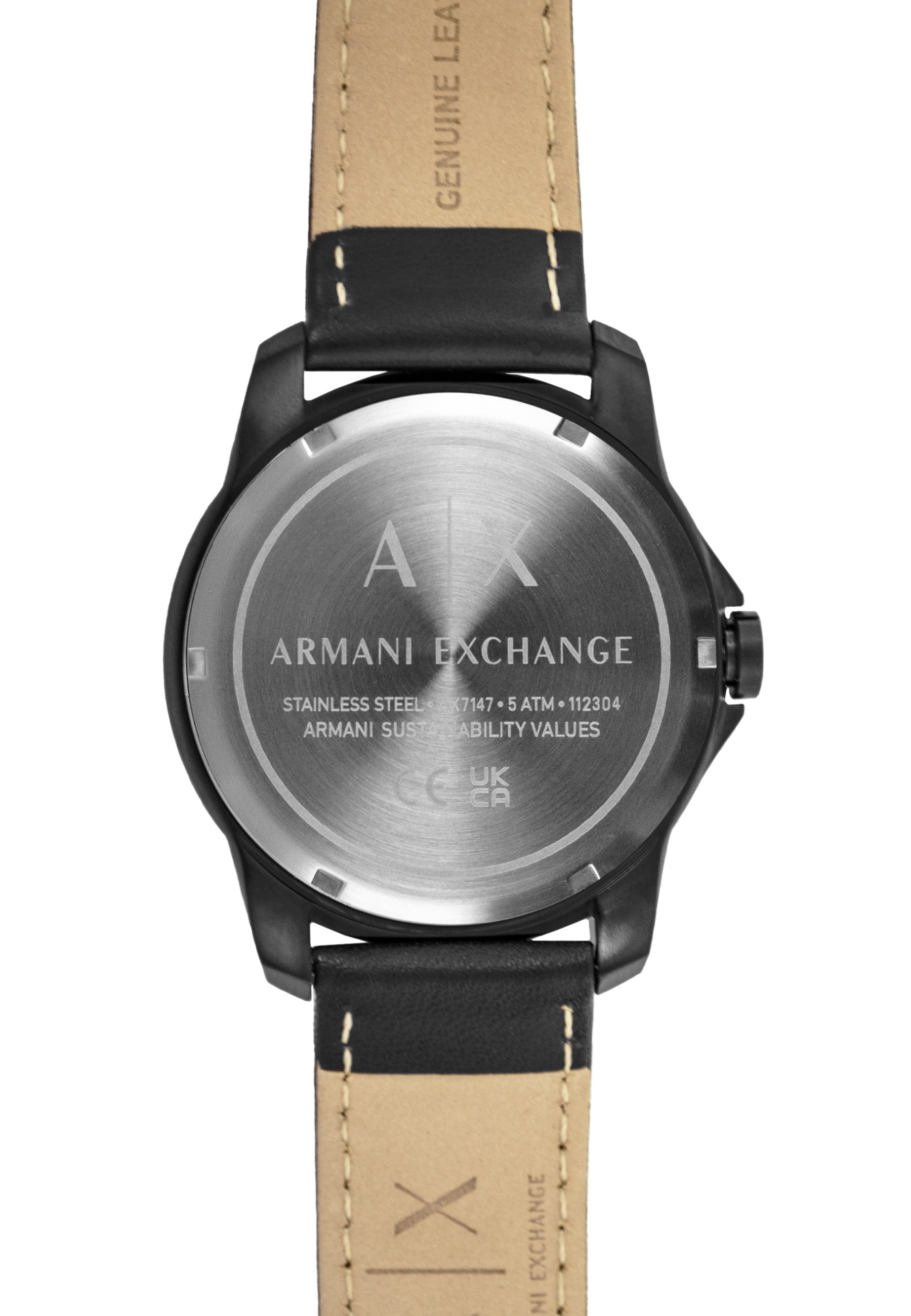 Neuwertige Armani Armbanduhr 2024 mit Lederband