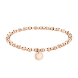 Liebeskind Berlin Armband bestehend aus roségoldenen, sich abwechselnden rund und eckigen Perlen; Produktbild