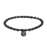 Liebeskind Berlin Armband bestehend aus schwarzen, sich abwechselnden rund und eckigen Perlen; Produktbild