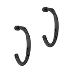 Liebeskind Berlin Creole in gedrehter Form, in der Farbe schwarz; Produktbild