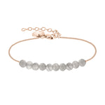 Liebeskind Berlin Armband bestehend aus einer roségoldenen Gliederkette und Quarzbeads; Produktbild 