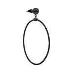 Liebeskind Berlin Creole im Omega-Ketten-Look, in der Farbe schwarz; Rückansicht