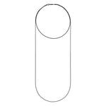 Liebeskind Berlin Halskette bestehend aus einem schwarzen Edelstahlreif und einer schwarzen Schlangenkette; Zusatzbild